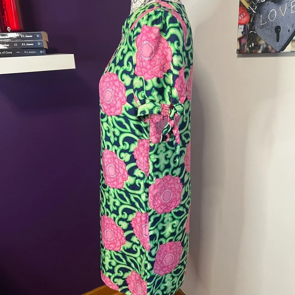 Lilly Pulitzer Short Sleeve Floral Print Dress - Picture 5 of 10